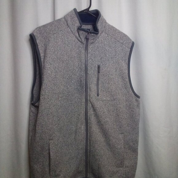 Chaps Vest XL Men Sleeveless Full Zip Pockets Gray - Picture 16 of 16